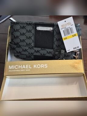 Michael Kors Women's Belt Bag Black S/M NEW